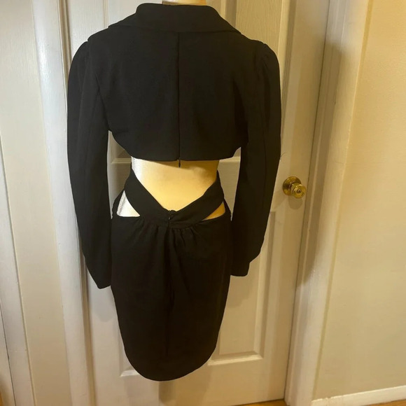 PatBO Cutout Blazer Mini Dress in Black - Picture 6 of 16